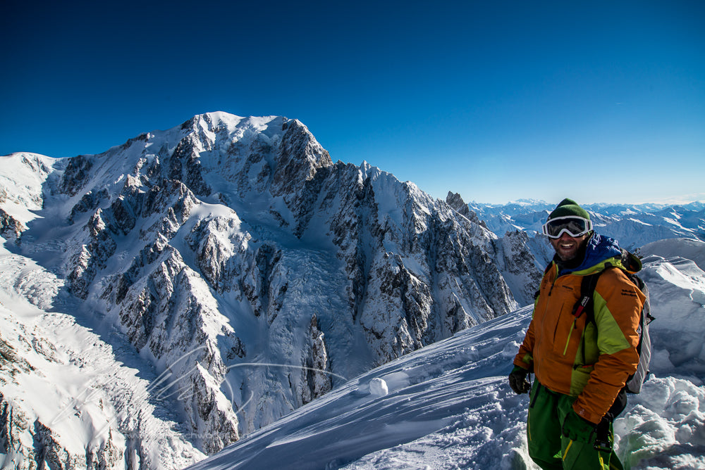 Top of Mont Blanc 4810m.